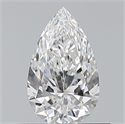 Natural Diamond 0.50 Carats, Pear with  Cut, E Color, VS2 Clarity and Certified by GIA