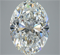 Natural Diamond 5.04 Carats, Oval with  Cut, F Color, VVS2 Clarity and Certified by GIA