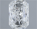 Natural Diamond 1.01 Carats, Radiant with  Cut, G Color, SI2 Clarity and Certified by GIA