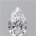 Natural Diamond 0.70 Carats, Pear with  Cut, D Color, VVS2 Clarity and Certified by GIA