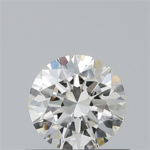 Picture of Natural Diamond 0.53 Carats, Round with Excellent Cut, G Color, VS2 Clarity and Certified by IGI