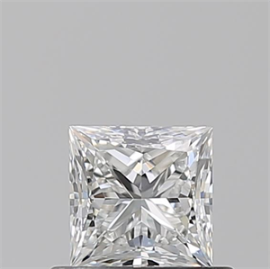 Picture of Natural Diamond 0.60 Carats, Princess with  Cut, F Color, VVS1 Clarity and Certified by GIA