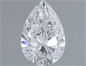Diamante Natural 1.21 quilates, De pera , Color E, claridad SI1 y certificado GIA