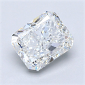 Natural Diamond 2.51 Carats, Radiant with  Cut, G Color, VS2 Clarity and Certified by GIA