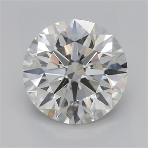 Picture of Natural Diamond 2.51 Carats, Round with Excellent Cut, I Color, SI2 Clarity and Certified by GIA