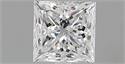 Natural Diamond 1.01 Carats, Princess with  Cut, D Color, SI2 Clarity and Certified by GIA
