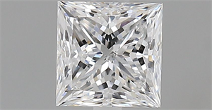Picture of Natural Diamond 1.01 Carats, Princess with  Cut, D Color, SI2 Clarity and Certified by GIA