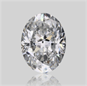 Natural Diamond 1.01 Carats, Oval with  Cut, D Color, SI2 Clarity and Certified by GIA