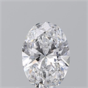 Natural Diamond 0.51 Carats, Oval with  Cut, D Color, SI1 Clarity and Certified by GIA