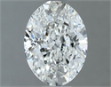 Natural Diamond 1.00 Carats, Oval with  Cut, G Color, VVS2 Clarity and Certified by GIA