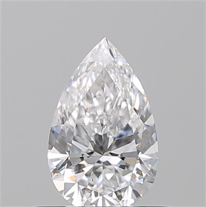 Picture of Natural Diamond 0.50 Carats, Pear with  Cut, D Color, SI1 Clarity and Certified by GIA