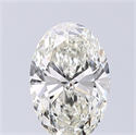 Natural Diamond 1.22 Carats, Oval with  Cut, J Color, SI1 Clarity and Certified by GIA