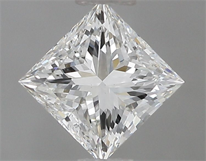 Picture of Natural Diamond 0.75 Carats, Princess with  Cut, H Color, VVS2 Clarity and Certified by GIA