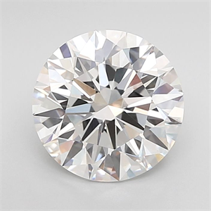 Picture of Lab Grown Diamond 3.03 Carats, Round with Ideal Cut, D Color, VVS2 Clarity and Certified by IGI