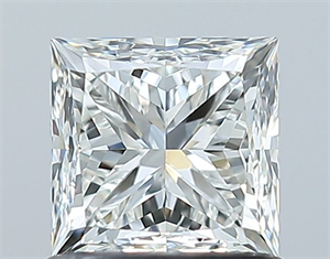 Picture of Natural Diamond 1.01 Carats, Princess with  Cut, H Color, VVS2 Clarity and Certified by GIA