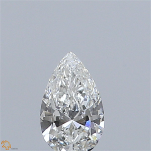Foto Diamante Natural 0.23 quilates, De pera , Color G, claridad VS2 y certificado GIA de
