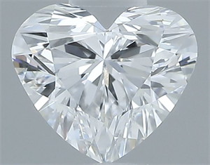 Picture of Natural Diamond 0.31 Carats, Heart with  Cut, D Color, VVS1 Clarity and Certified by GIA