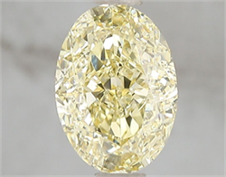 Picture of Lab Grown Diamond 2.01 Carats, Oval with  Cut, Fancy Intense Yellow Color, VS2 Clarity and Certified by IGI