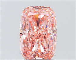Picture of Lab Grown Diamond 2.51 Carats, CUSHION MODIFIED with  Cut, Fancy Intense Pink Color, VS1 Clarity and Certified by IGI