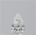 Diamante Natural 0.70 quilates, De pera , Color F, claridad SI1 y certificado GIA