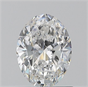 Natural Diamond 0.90 Carats, Oval with  Cut, E Color, SI1 Clarity and Certified by GIA