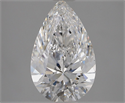 Diamante Natural 2.01 quilates, De pera , Color E, claridad SI1 y certificado GIA