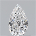Natural Diamond 0.50 Carats, Pear with  Cut, D Color, VS1 Clarity and Certified by GIA