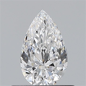 Picture of Natural Diamond 0.50 Carats, Pear with  Cut, D Color, VS1 Clarity and Certified by GIA