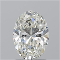 Natural Diamond 1.51 Carats, Oval with  Cut, J Color, SI1 Clarity and Certified by GIA