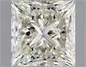 Natural Diamond 1.40 Carats, Princess with  Cut, K Color, SI1 Clarity and Certified by GIA