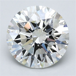 Picture of Natural Diamond 3.58 Carats, Round with Excellent Cut, I Color, VS2 Clarity and Certified by GIA
