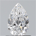 Natural Diamond 0.70 Carats, Pear with  Cut, D Color, VVS2 Clarity and Certified by GIA