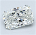 Natural Diamond 1.50 Carats, Radiant with  Cut, I Color, SI1 Clarity and Certified by GIA