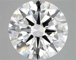 Picture of Lab Grown Diamond 5.04 Carats, Round with Ideal Cut, E Color, VVS2 Clarity and Certified by IGI