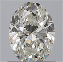 Natural Diamond 0.71 Carats, Oval with  Cut, G Color, VS1 Clarity and Certified by IGI