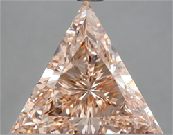 Picture of Lab Grown Diamond 3.42 Carats, TRIANGULAR with  Cut, Fancy Intense Pink Color, VVS2 Clarity and Certified by IGI