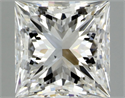Natural Diamond 1.01 Carats, Princess with  Cut, F Color, VS2 Clarity and Certified by GIA