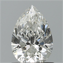 Natural Diamond 0.70 Carats, Pear with  Cut, G Color, VVS1 Clarity and Certified by GIA