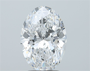 Picture of Natural Diamond 2.51 Carats, Oval with  Cut, D Color, SI2 Clarity and Certified by GIA