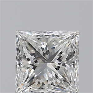 Picture of Natural Diamond 1.22 Carats, Princess with  Cut, F Color, SI1 Clarity and Certified by GIA