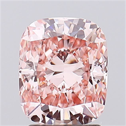Picture of Lab Grown Diamond 2.01 Carats, CUSHION MODIFIED with  Cut, Fancy Intense Pink Color, VVS2 Clarity and Certified by IGI