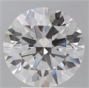 Lab Grown Diamond 4.57 Carats, Round with Ideal Cut, F Color, VVS2 Clarity and Certified by IGI