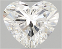 Natural Diamond 0.56 Carats, Heart with  Cut, G Color, VVS1 Clarity and Certified by GIA