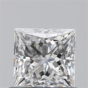 Foto Diamante Natural 0.61 quilates, Princesa , Color E, claridad VS2 y certificado GIA de