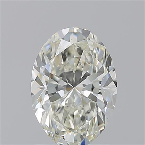 Picture of Natural Diamond 1.51 Carats, Oval with  Cut, K Color, SI1 Clarity and Certified by GIA