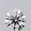 Natural Diamond 0.70 Carats, Round with Excellent Cut, F Color, SI2 Clarity and Certified by IGI