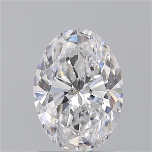 Picture of Natural Diamond 1.50 Carats, Oval with  Cut, D Color, SI2 Clarity and Certified by GIA