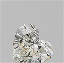 Natural Diamond 0.57 Carats, Heart with  Cut, K Color, VVS2 Clarity and Certified by GIA