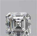 Natural Diamond 1.30 Carats, Asscher with  Cut, E Color, VVS2 Clarity and Certified by GIA