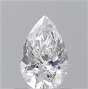 Natural Diamond 0.70 Carats, Pear with  Cut, D Color, VS2 Clarity and Certified by GIA